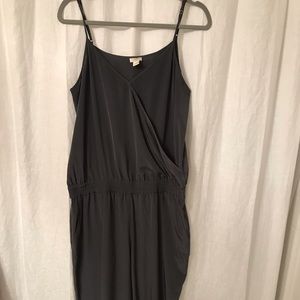J. Crew Gray Wrap Jumsuit